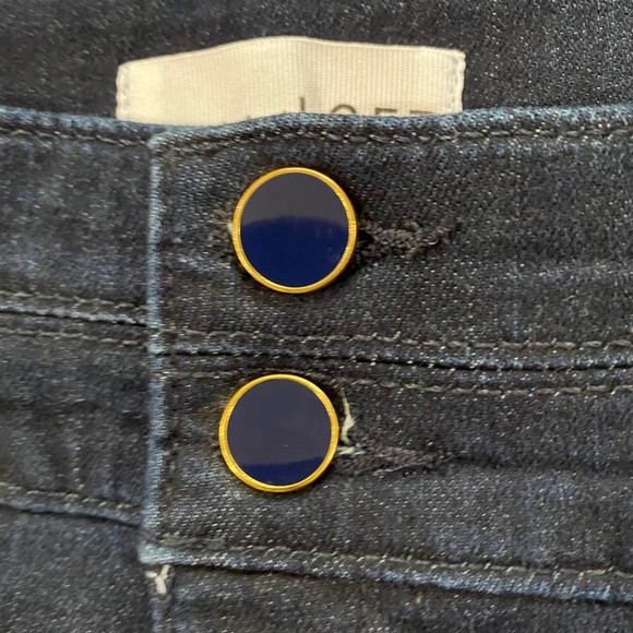 Loft Jeans, NWT, Mid-Rise, Ankle Length, Dark Wash - Picture 4 of 8